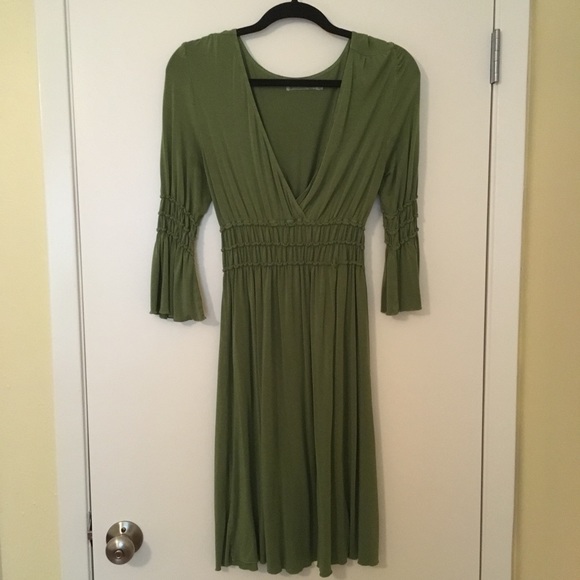 My Tribe Dresses & Skirts - My Tribe Green V-neck Dress